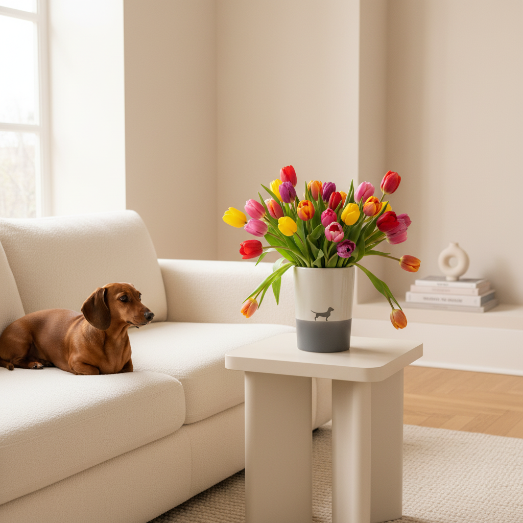 Vase Square 22 Small but Fine Snow