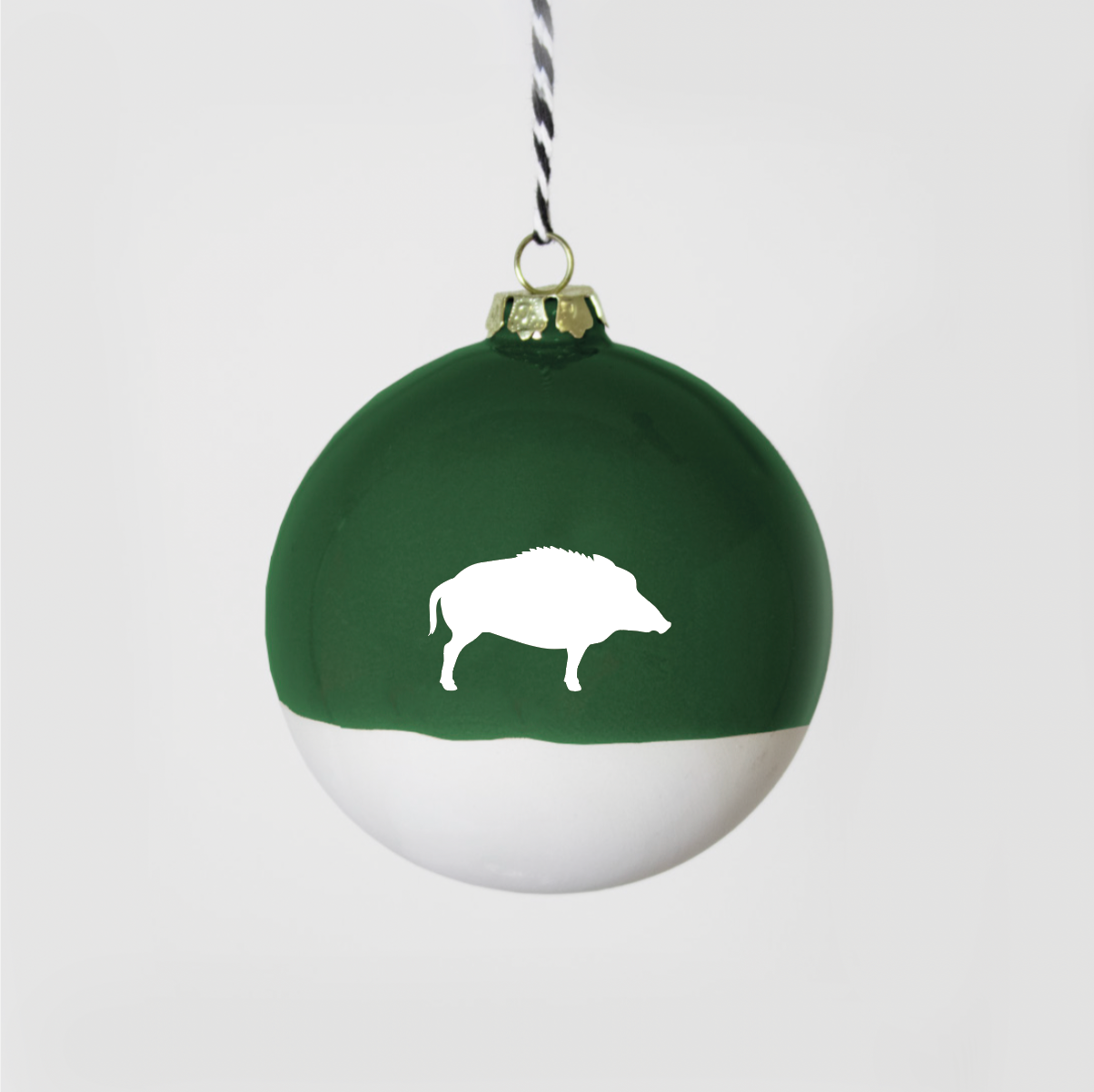 Große Christbaumkugel Sau Green