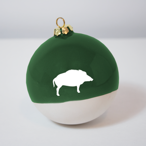 Große Christbaumkugel Sau Green