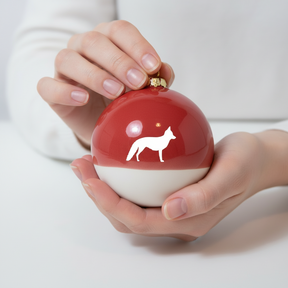Große Christbaumkugel Fuchs Ruby Red