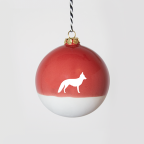 Große Christbaumkugel Fuchs Ruby Red