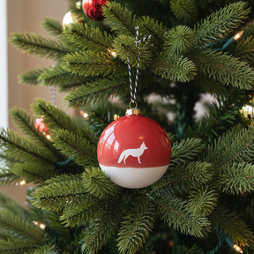 Große Christbaumkugel Fuchs Ruby Red
