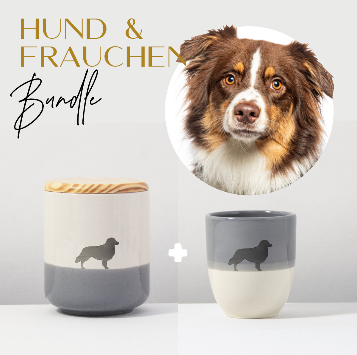 Hund & Frauchen Bundle Australian Shepherd