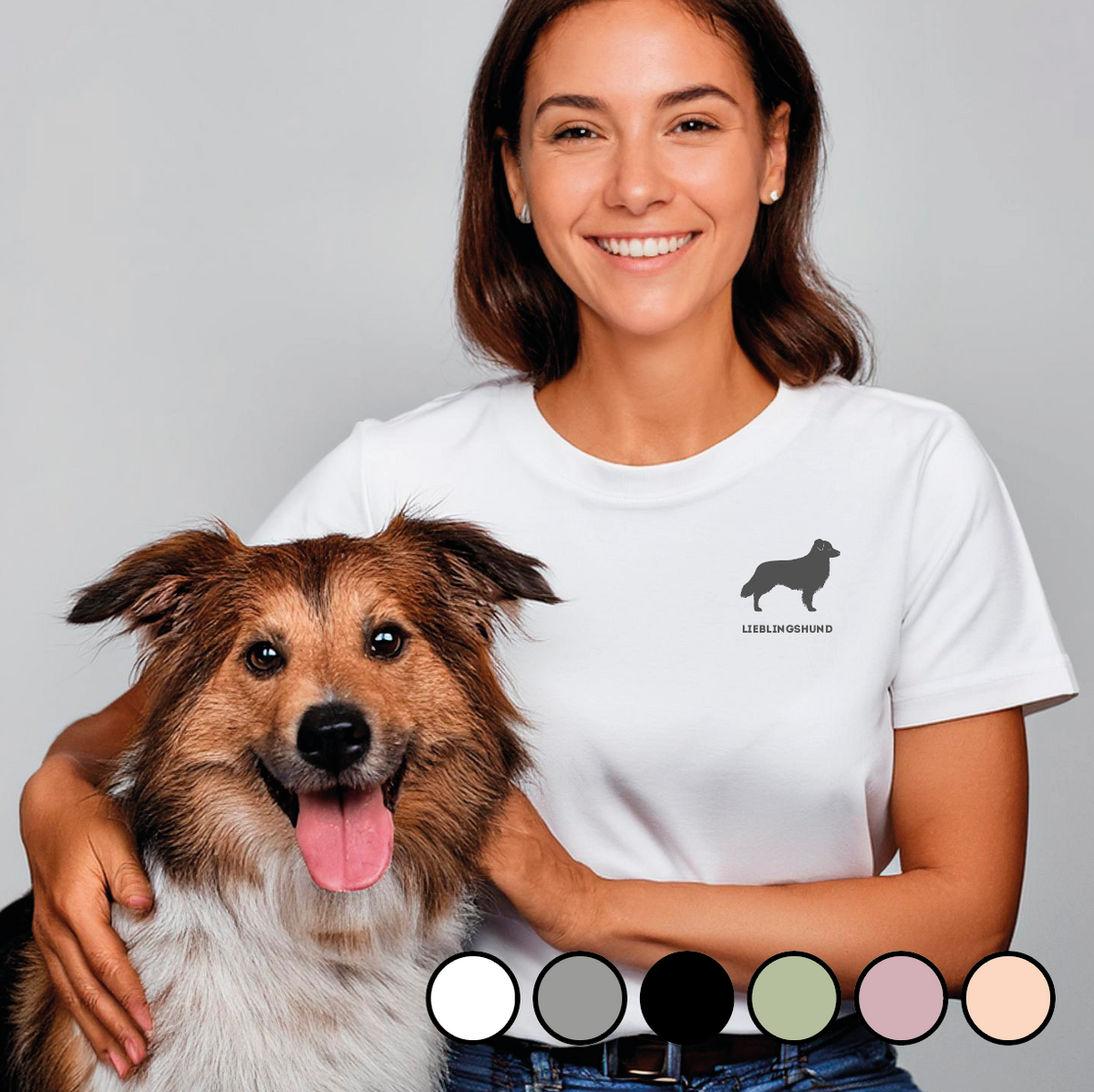 Unisex T-Shirt Lieblingshund: personalisiert