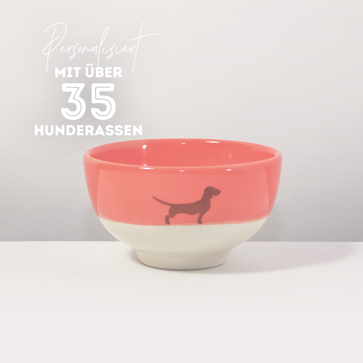 LIMITED EDITION Schüssel Lieblingshund Peach