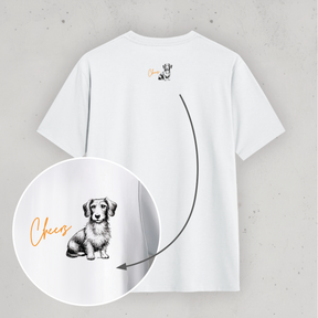 Organic T-Shirt: "For a Spritz I'll do Tricks" Favorite Dog