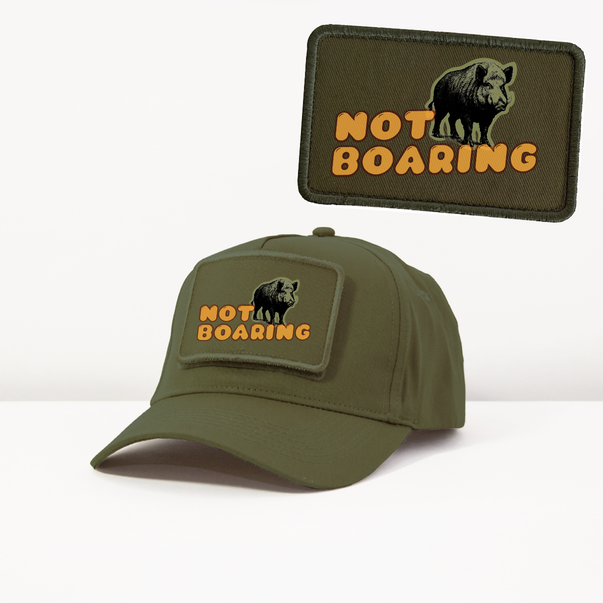 Cap „Not Boaring“ Olive