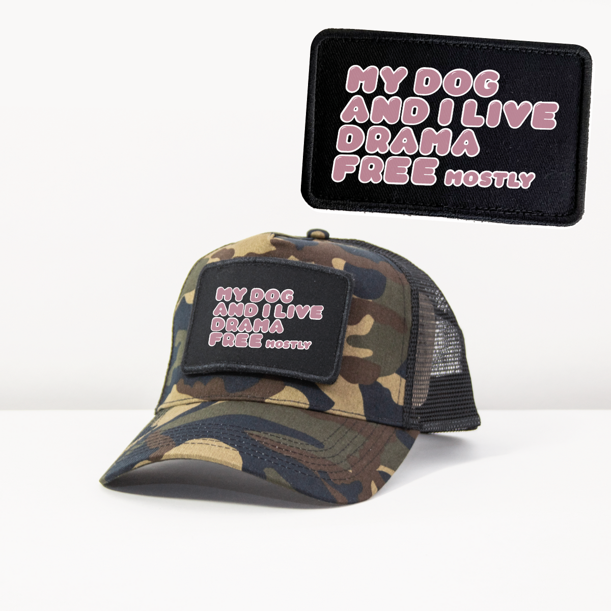 Trucker Cap „Drama Free“ Camouflage