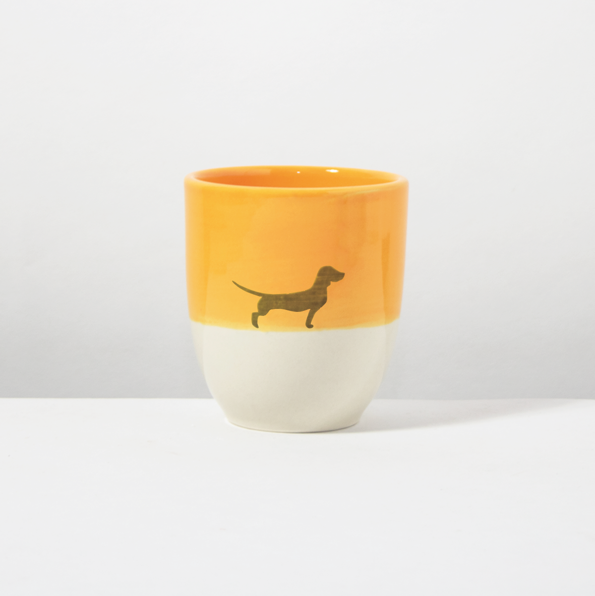 Becher Lieblingshund Orange Light