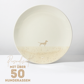 Großer Teller Lieblingshund Sand