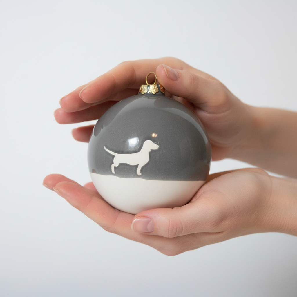 Große Christbaumkugel Lieblingshund Dusty