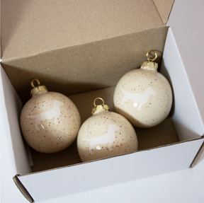 Christmas tree bauble dachshund sand large