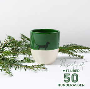 Becher Lieblingshund Weihnachts-Edition Green