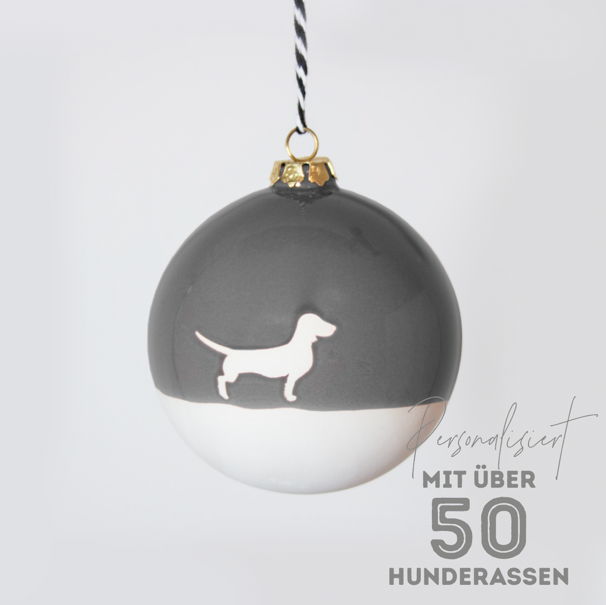Große Christbaumkugel Lieblingshund Dusty