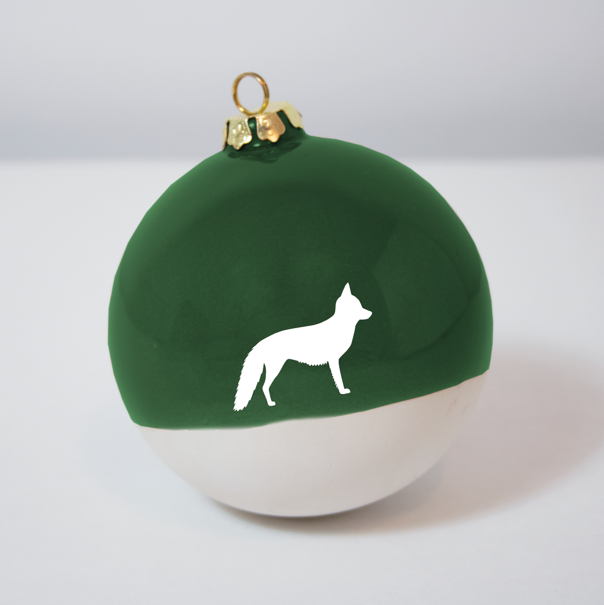 Große Christbaumkugel Fuchs Green