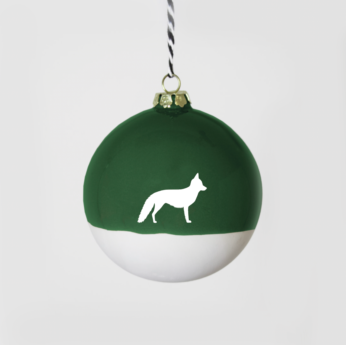 Große Christbaumkugel Fuchs Green