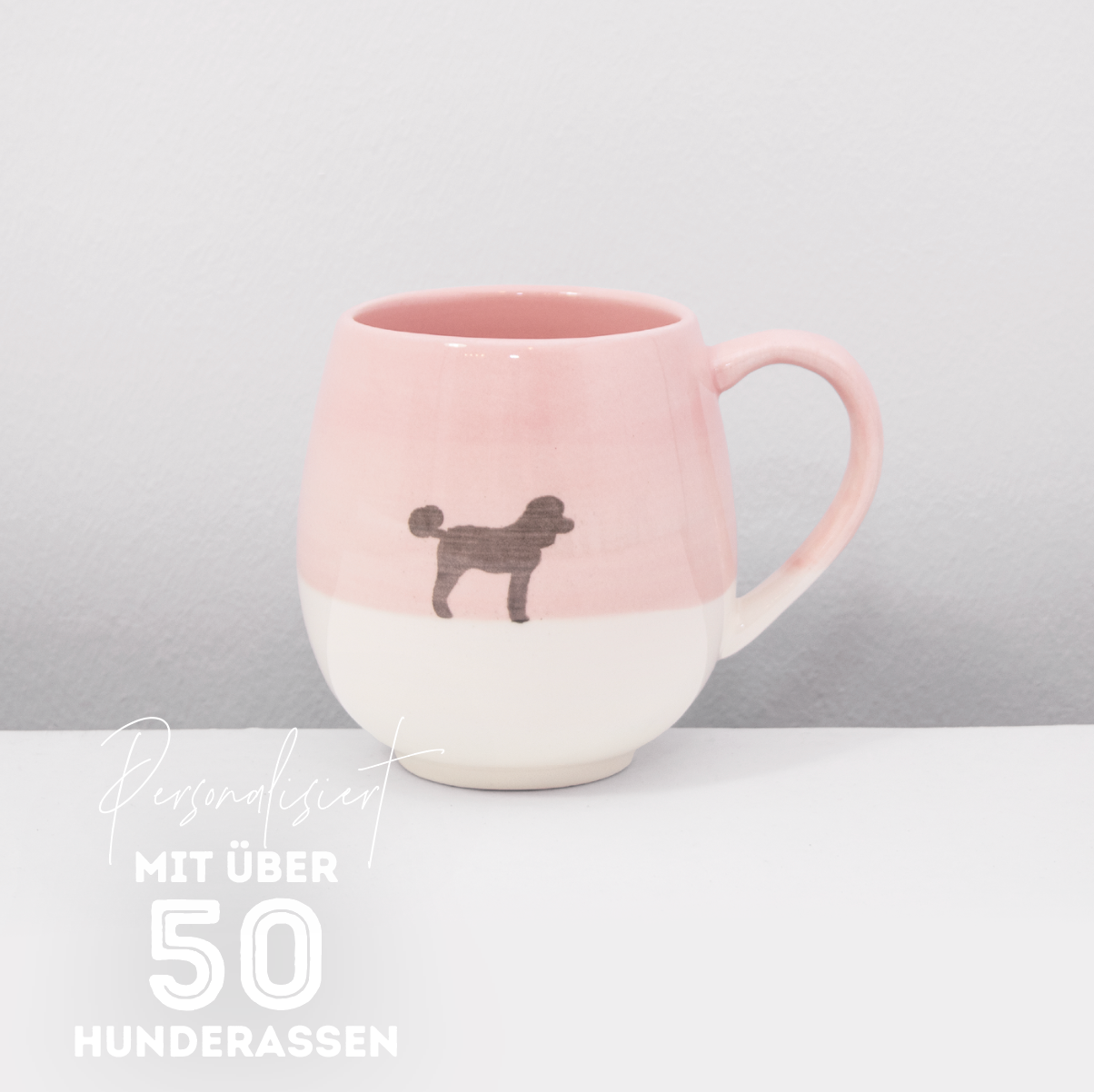 Große Tasse Lieblingshund Powder Rose