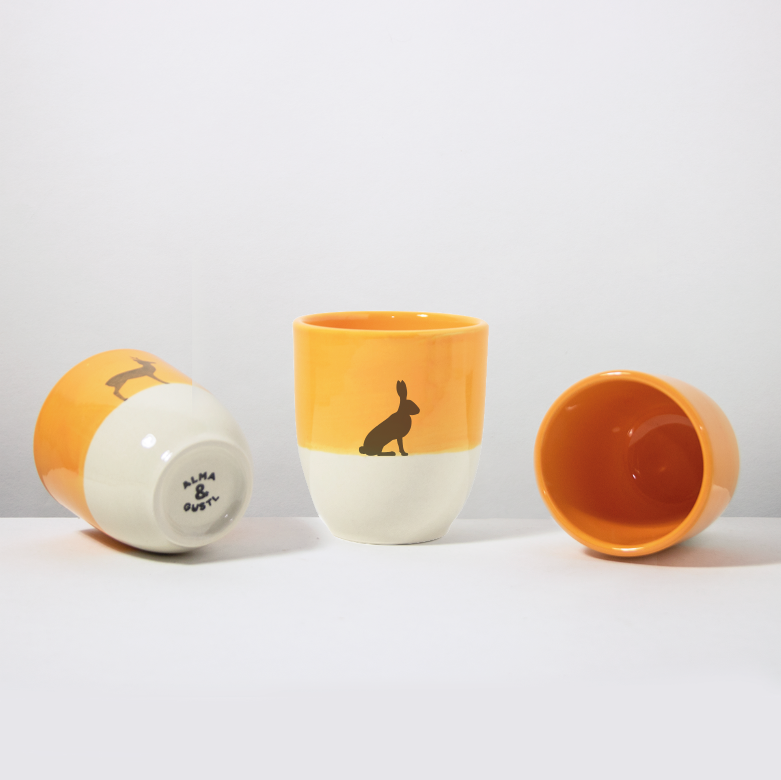 Becher Hase Light Orange