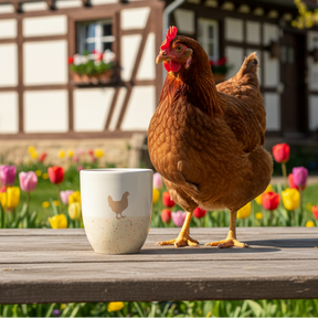 Becher Henne Sand