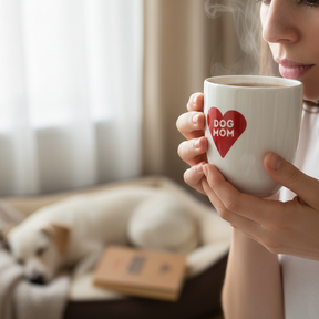 Becher DOG MOM Heart