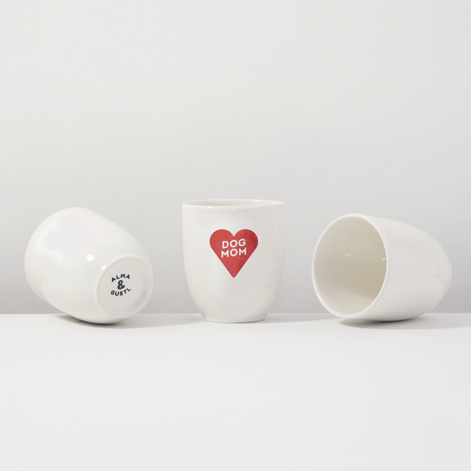 Becher DOG MOM Heart