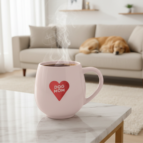 Große Tasse DOG MOM Rose Heart