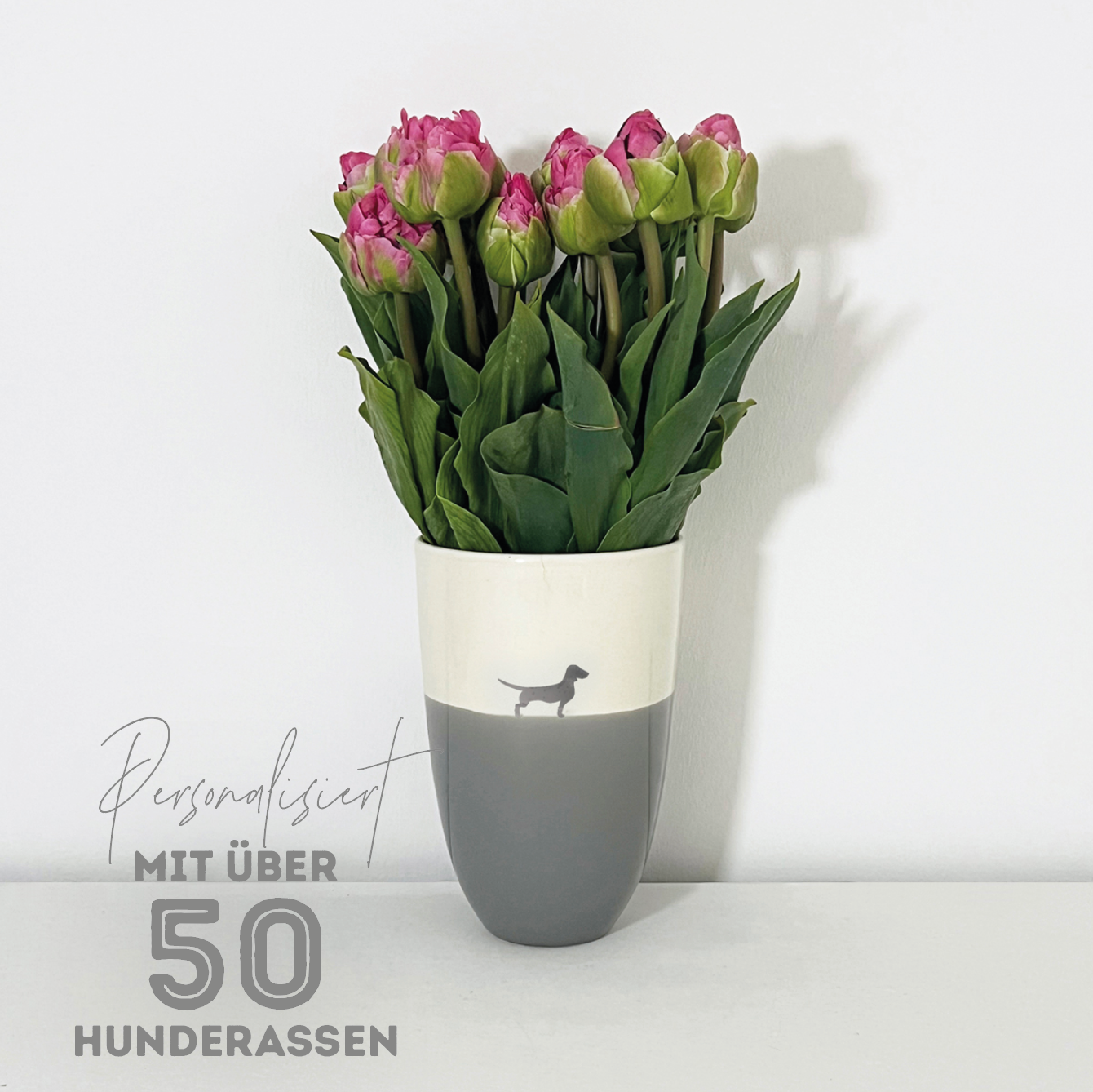 LIMITED EDITION: Vase 22 Lieblingshund Dusty