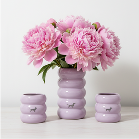 Bubble Vase Dackel Lavender