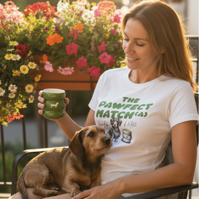 Organic T-Shirt: „The Pawfect Match(a)" Lieblingshund