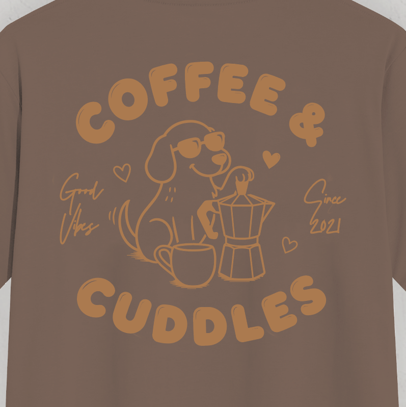 Organic T-Shirt: Coffee & Cuddles