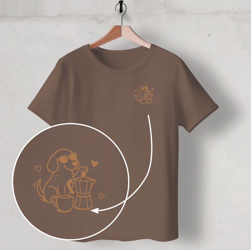 Organic T-Shirt: Coffee & Cuddles