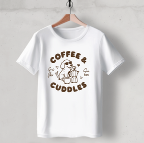 Organic T-Shirt: Coffee & Cuddles