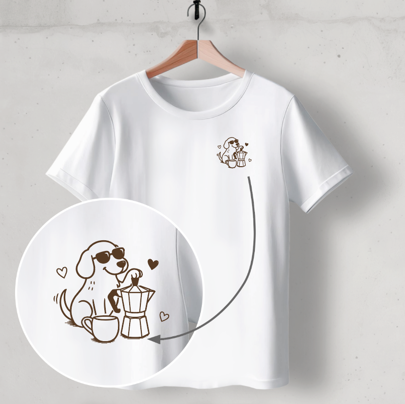 Organic T-Shirt: Coffee & Cuddles
