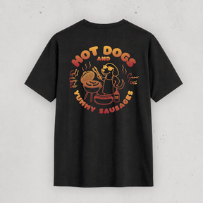 Organic T-Shirt: Hot Dogs and Yummy Sausages