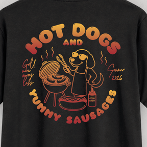 Organic T-Shirt: Hot Dogs and Yummy Sausages