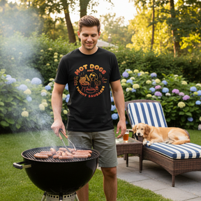 Organic T-Shirt: Hot Dogs and Yummy Sausages