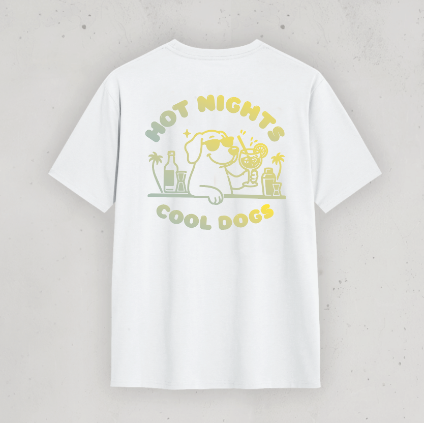 Organic T-Shirt: Hot Nights and Cool Dogs
