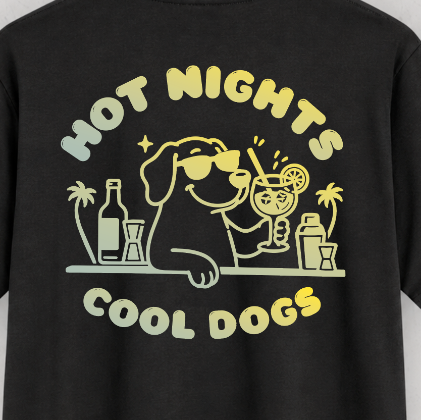 Organic T-Shirt: Hot Nights and Cool Dogs