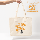 Beach Bag: „Für 'nen Spritz mach ich Sitz“ Lieblingshund