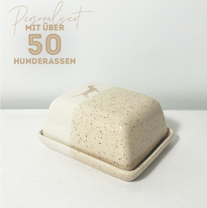 Butterdose Lieblingshund Sand