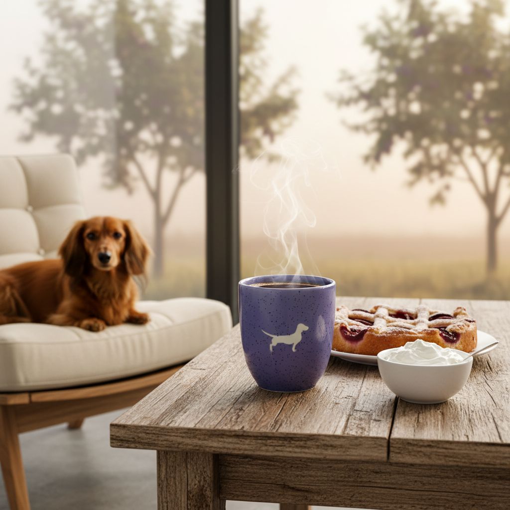 LIMITED EDITION: Becher Lieblingshund Plum