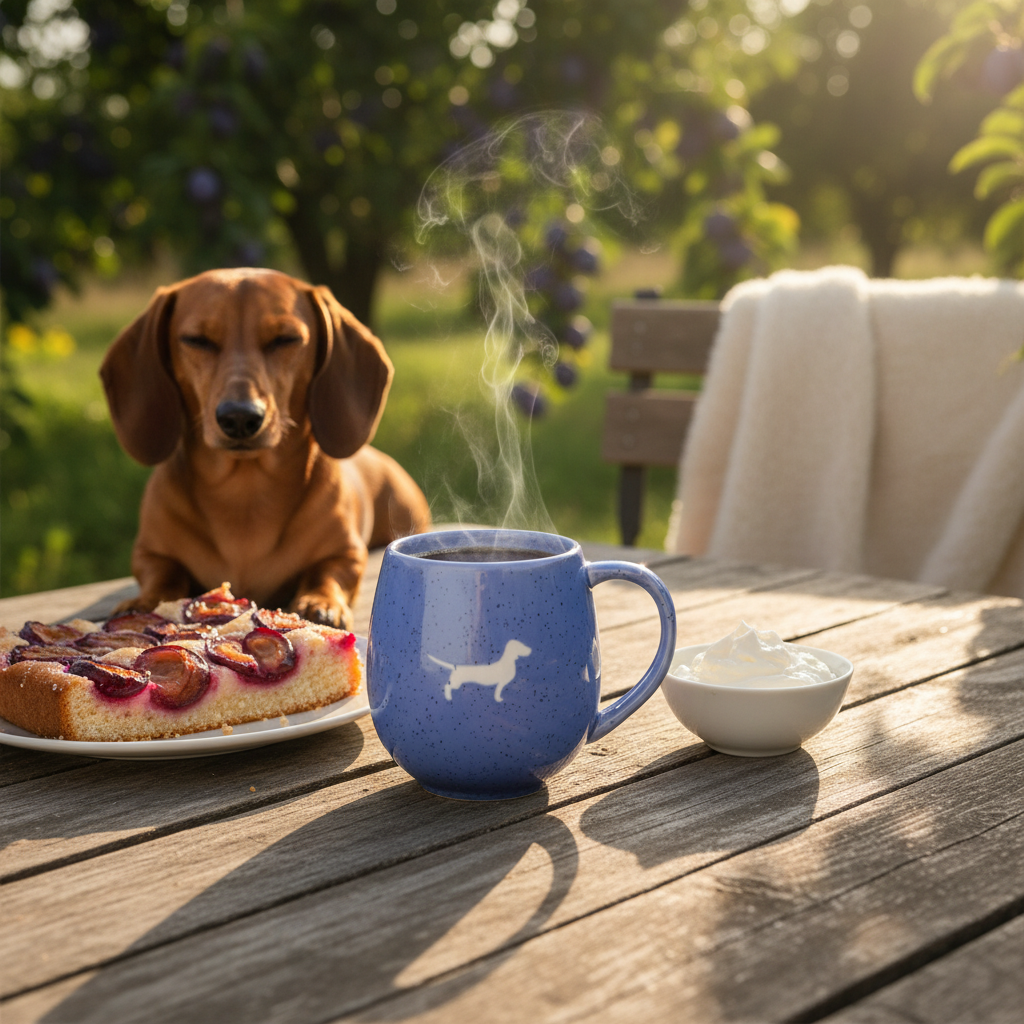LIMITED EDITION: Große Tasse Lieblingshund Plum