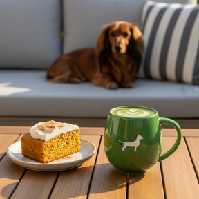 LIMITED EDITION: Große Tasse Lieblingshund Matcha