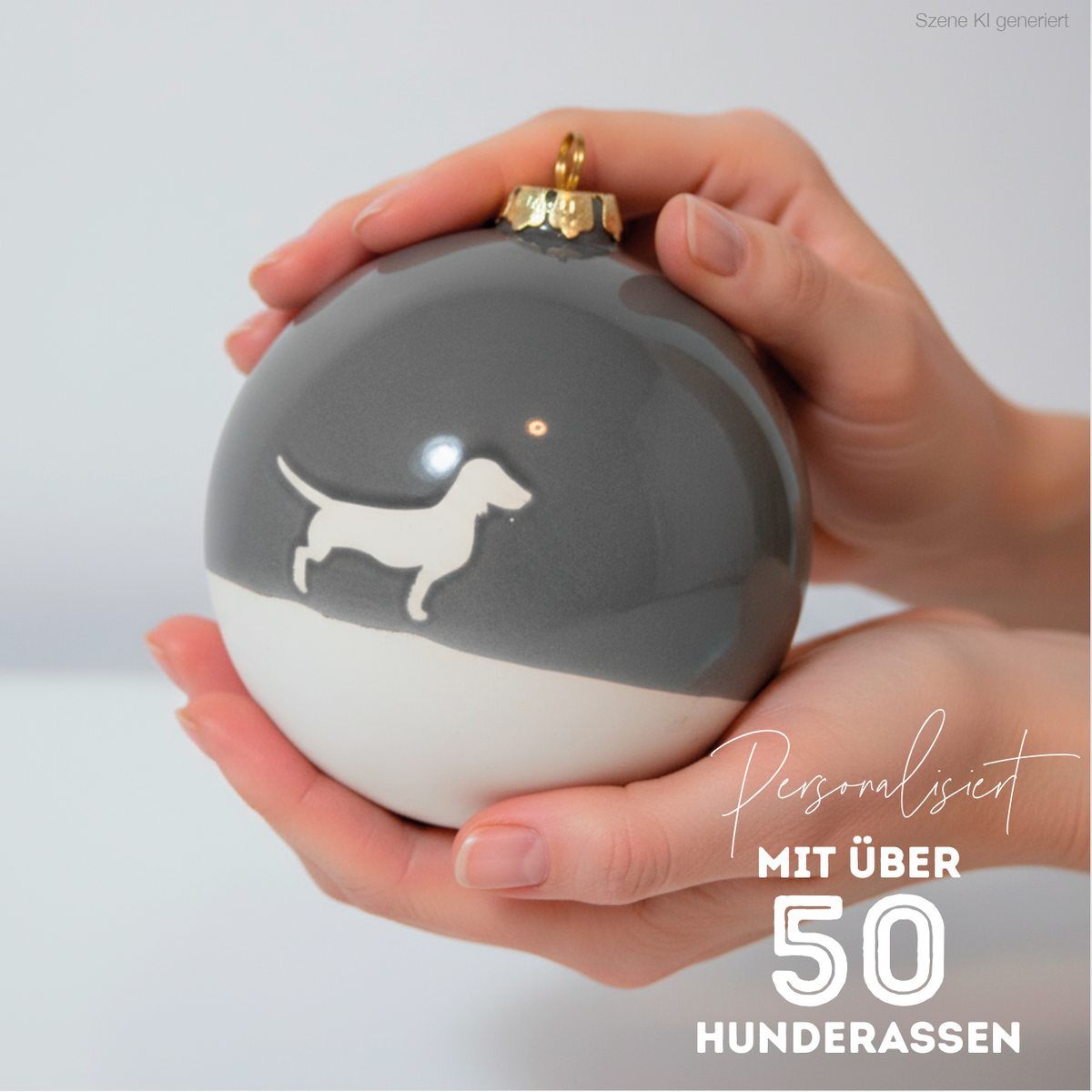 Christbaumkugel XL Lieblingshund Dusty