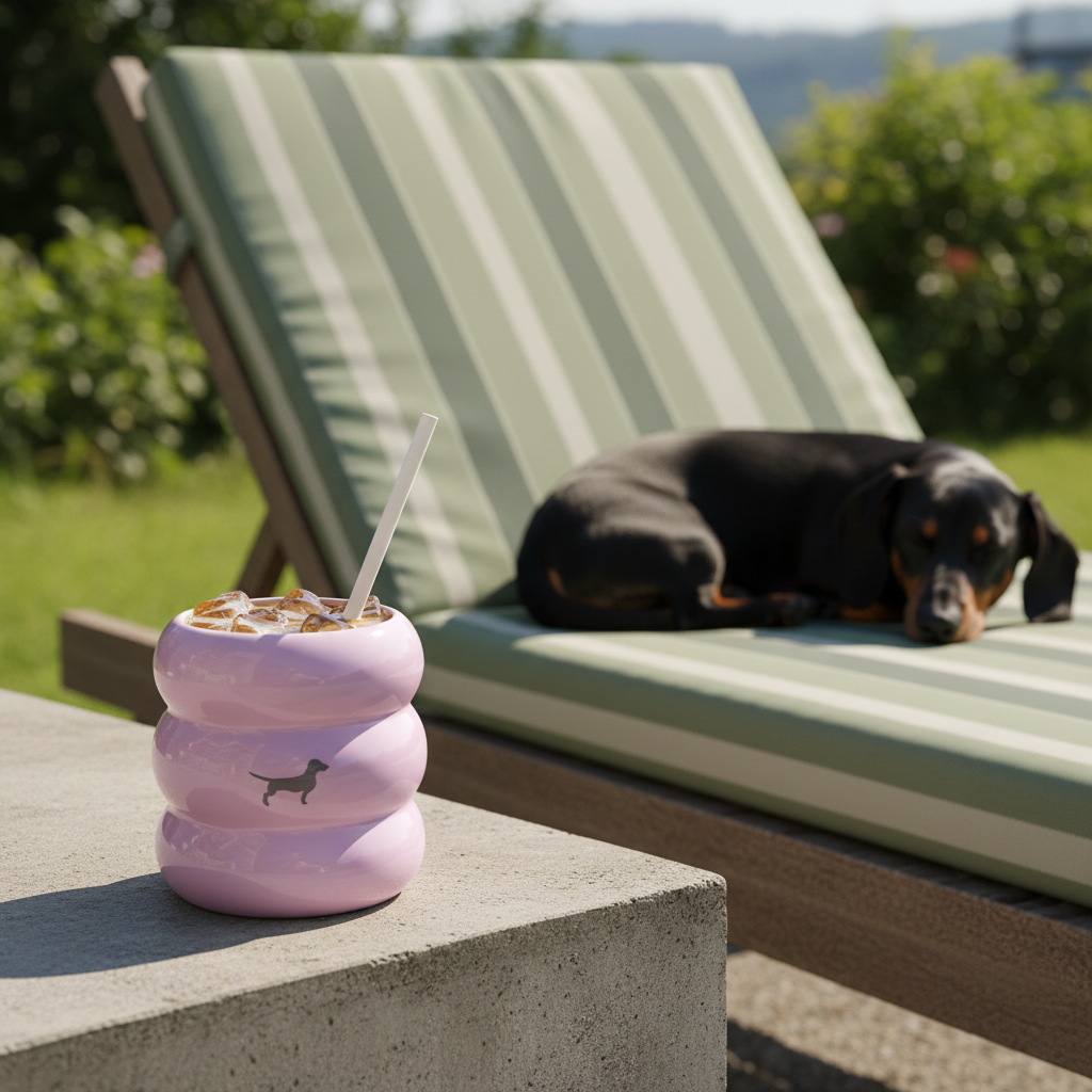 Bubble Becher Dackel Lavender