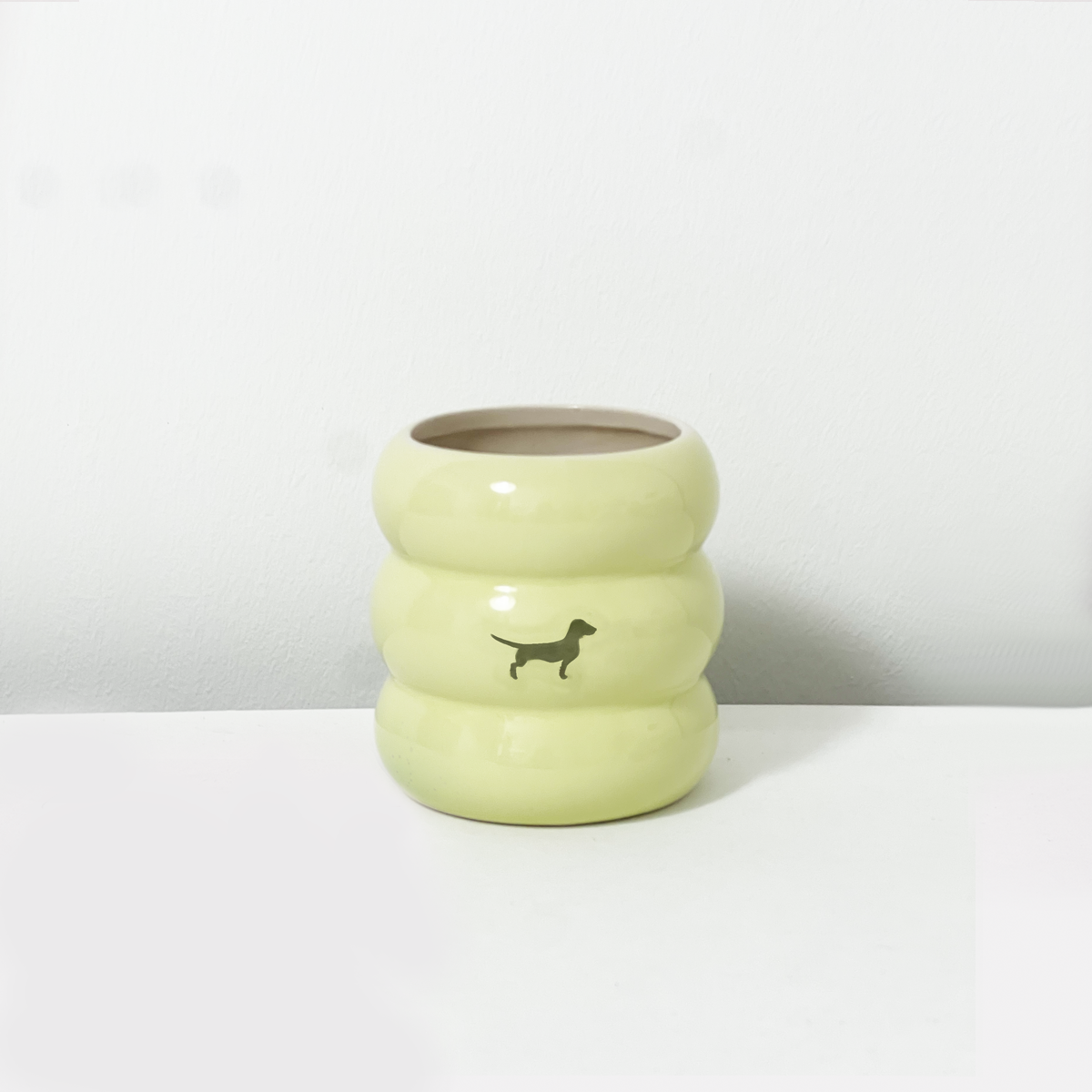 Bubble Becher Dackel Lime