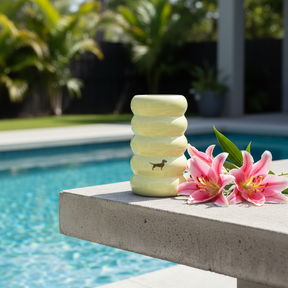 Bubble Vase Dackel Lime