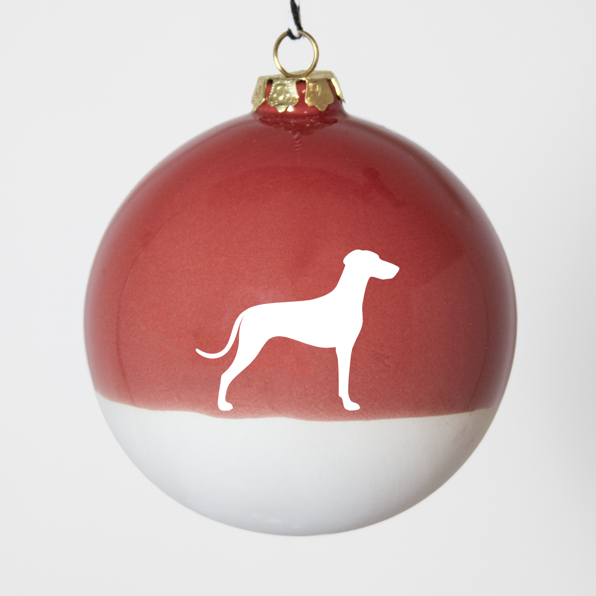 Christmas tree bauble dachshund sand large