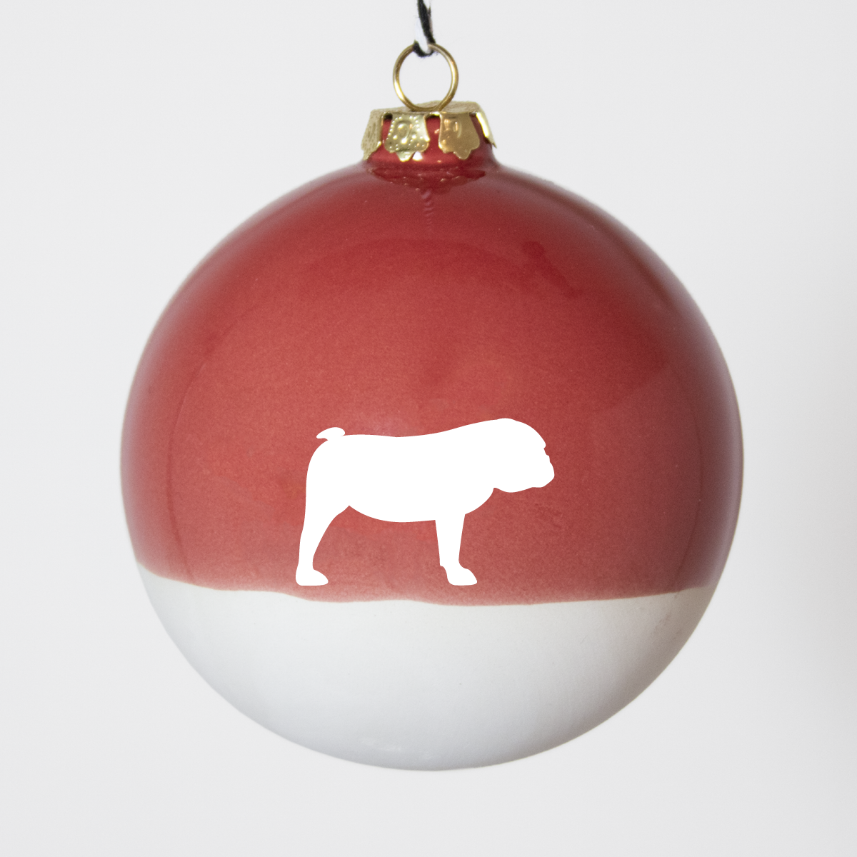 Christmas tree bauble dachshund sand large