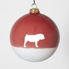 Christmas tree bauble dachshund sand large